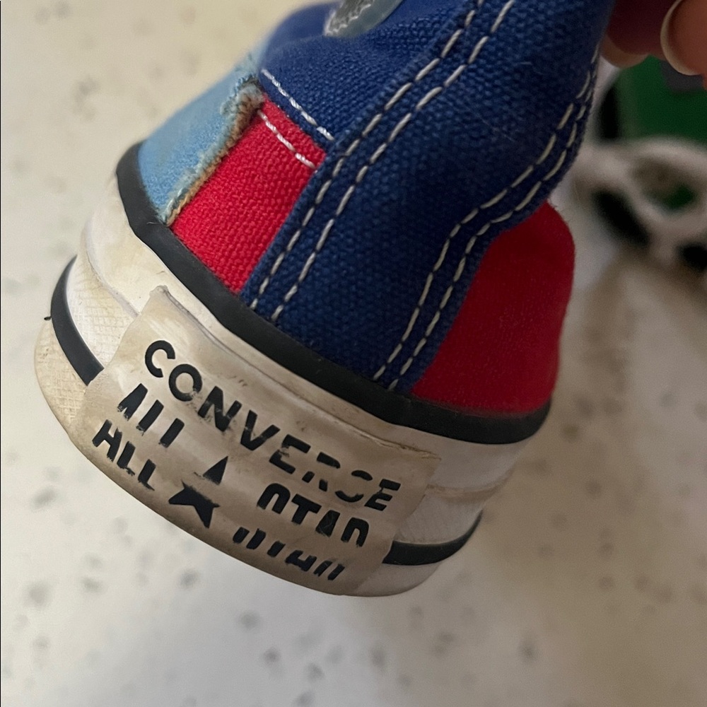 Converse Multicolor patchwork High-Top Sneakers 6 - image 5